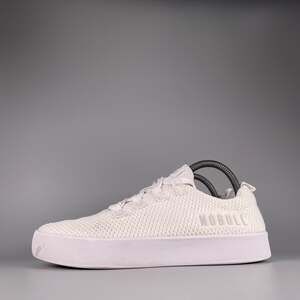 NOBULL Rec Trainers Women's Size 9 White Knit CrossFit Shoe Athletic Sneaker EUC